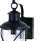 Vaxcel Adams 1 Light Black Dusk to Dawn Outdoor Wall Lantern Clear Glass T0634 - alternate 8